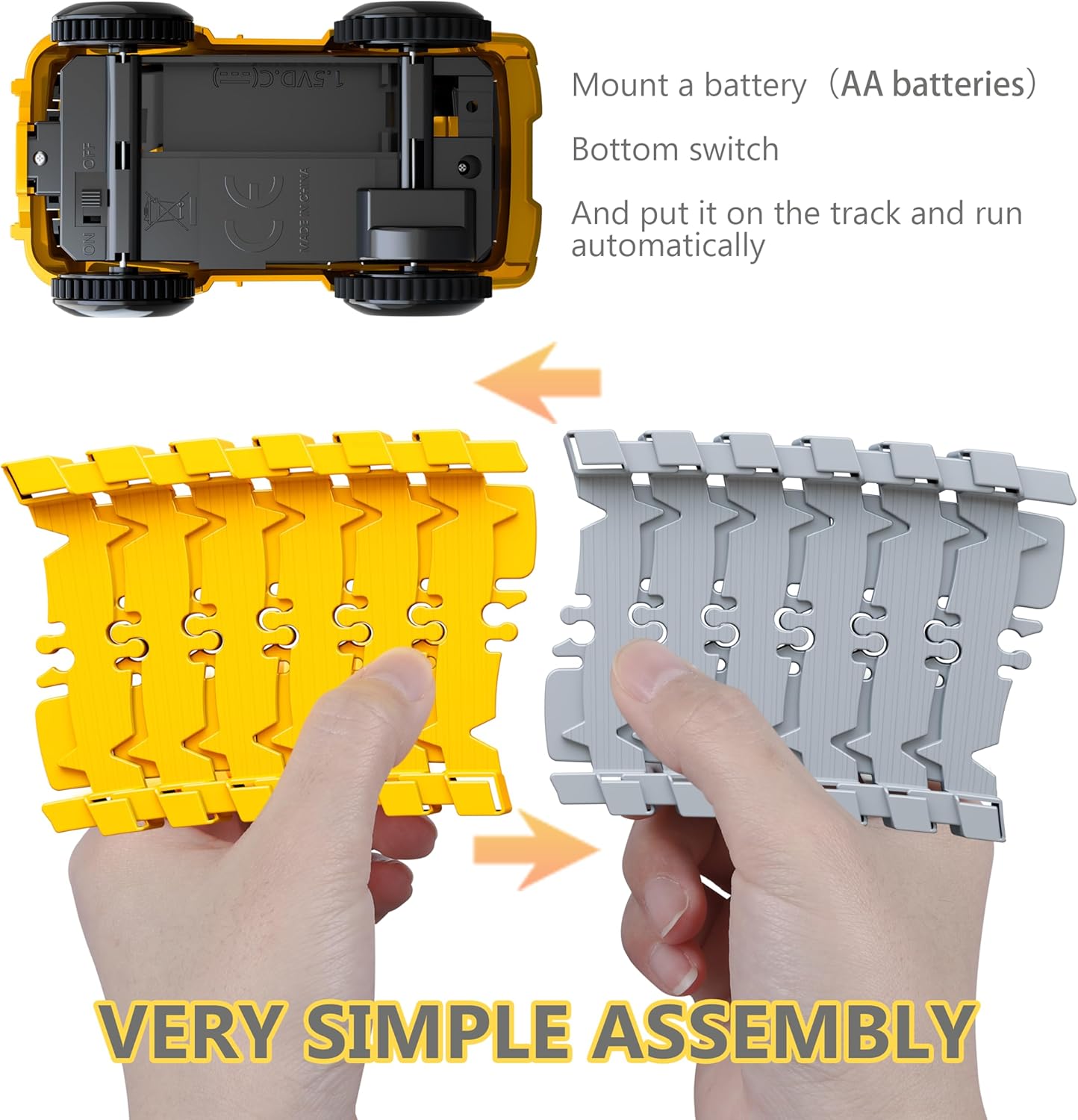 Kids Toys 253 PCS Construction Race Tracks Toy for 3 4 5 6 7 8 Year Old Boys Girls, 5 PCS Construction Truck Car and Flexible Track Play Set Create A Engineering Road Games Toddler Toys Birthday Gifts 24hrsmart